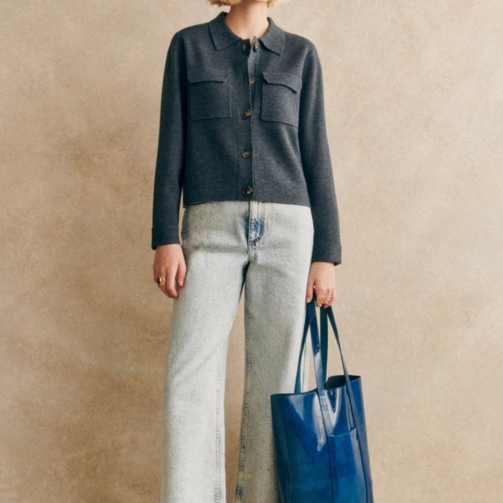 Sezane wool cardigan NWT - Picture 2 of 5
